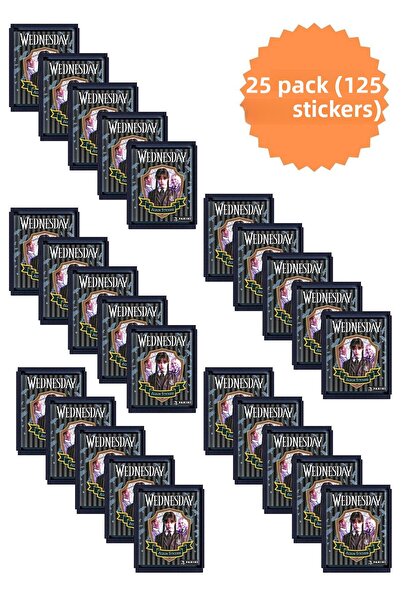 Toyika Лицензирани панини от колекцията Wednesday, 25 пакета (125 стикера)