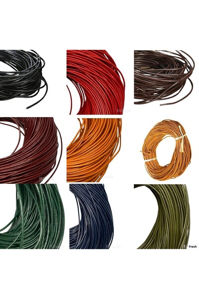 Bi hızlı Genuine Leather Rope (1 Meter) 9 Colors Total 9 Meters