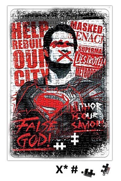 Baskı Dükkanı Batman Vs Superman Puzzle 240 Piece Jigsaw