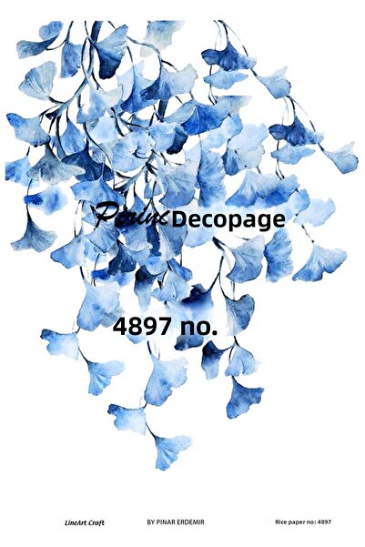 LİNEART ورق ديكوباج نحاسي Lineart رقم: L4897 - 29x42 سم