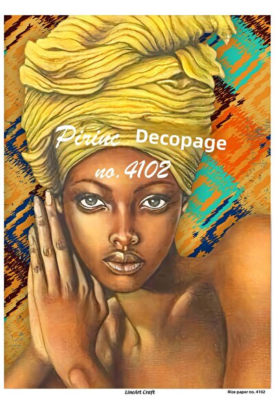LİNEART Brass Decopage Paper No:4102- 29X42Cm