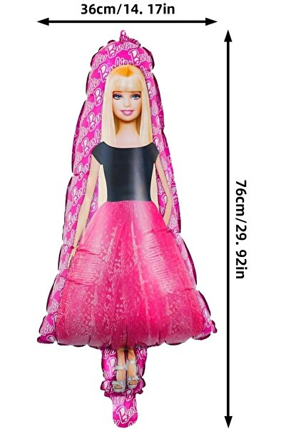 Parti Station Barbie 5 Year Balloon Set Barbie Theme Birthday Foil Balloon Set