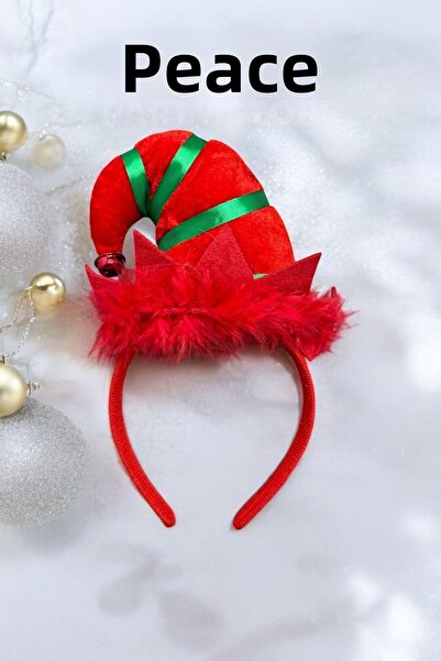 Huzur Party Store Pălărie de spiriduș de Anul Nou, cu coroană, culoare roșie,...