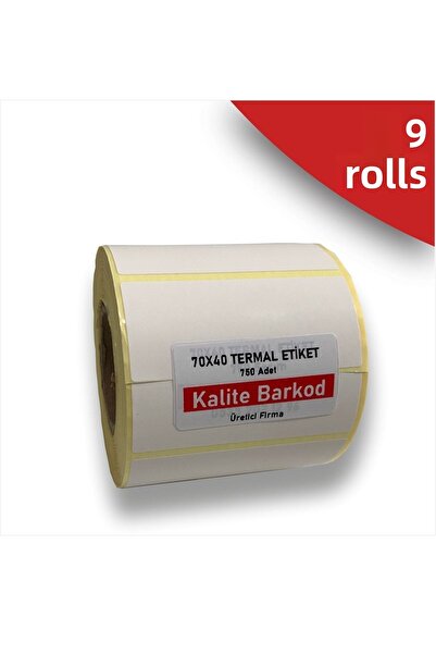 Kalite Barkod ملصق حراري 70x40| 6 لفات من ملصقات الباركود
