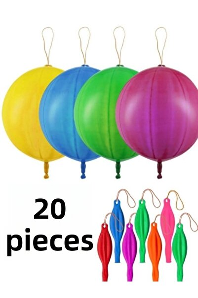 BALON HOME 20 قطعة من بالونات القفز المرنة ذات الخيط الكبير