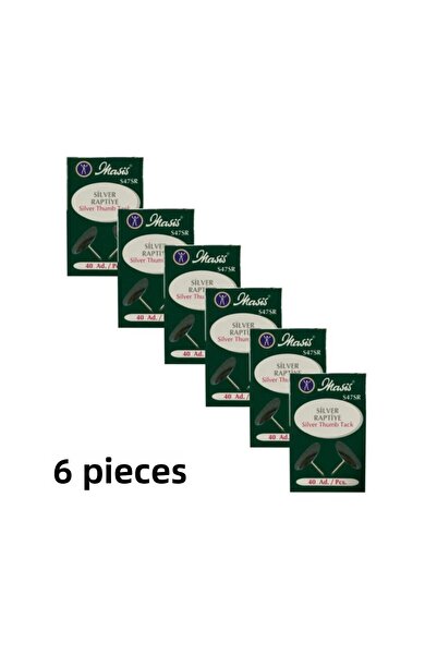Masis Silver Fastener 40-Pack S47sr 6-Pack