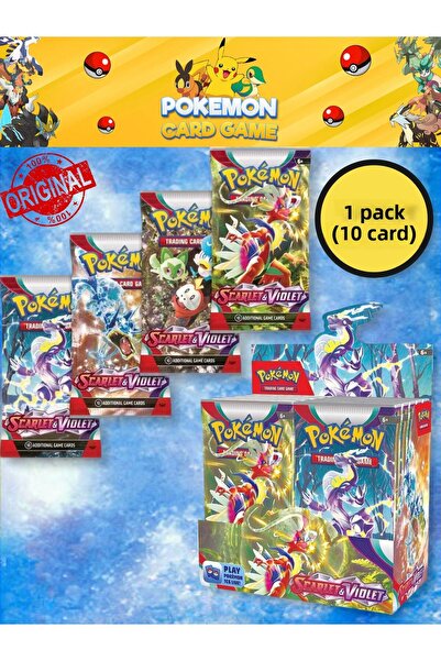 TOYFEST بوكيمون سكارليت آند فيوليت بوستر - قطعة واحدة من بطاقة رمز اللعبة الإ...
