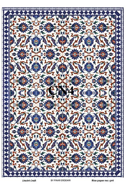 LİNEART Cn4- 29X42Cm Model Brass Decopage Paper