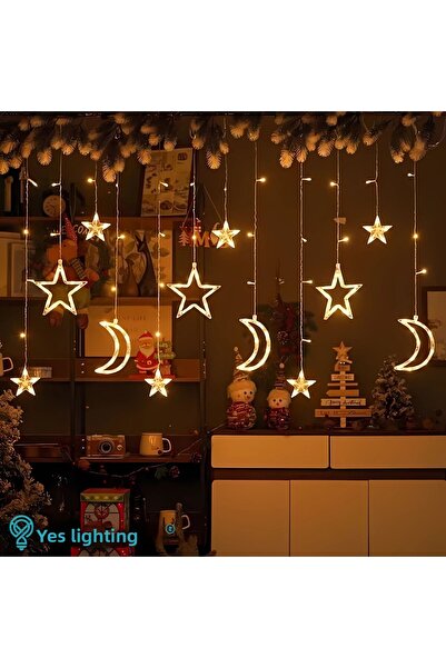 Yes Lighting مصباح معلق على شكل قمر ونجمة بتقنية LED