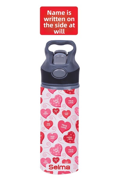 DKDZ SHOP زجاجة مياه معدنية مع شفاطة - 650 مل. -001