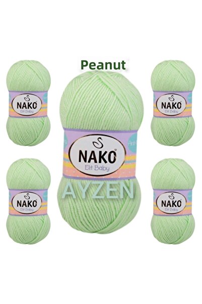 NAKO Elit Baby Fire de tricotat manual pachet de 5 (100gr x 5 bucăți)