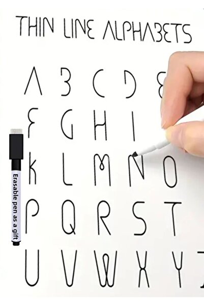 Enine Boyuna Eğitim Multipurpose Erasable Notebook-A4 (with Pen Gift)