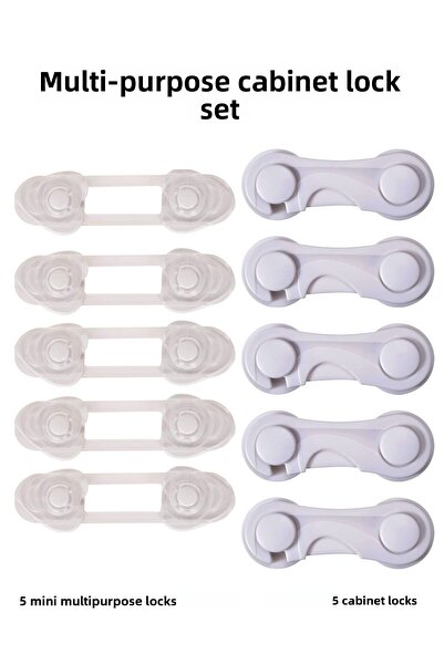 Generic Brand (10 BUC.) Set de încuietori multifuncționale pentru dulapuri, î...