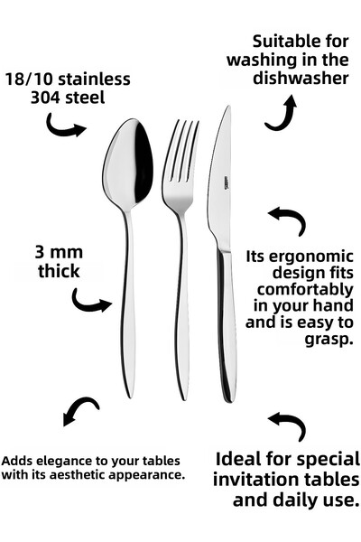 Rollers Ares 6-Person 36-Piece Cutlery Set