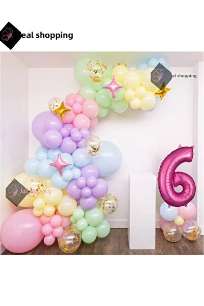 Bkmc Decoratiuni pentru ziua de nastere cu unicorn si accesorii pentru petrec...