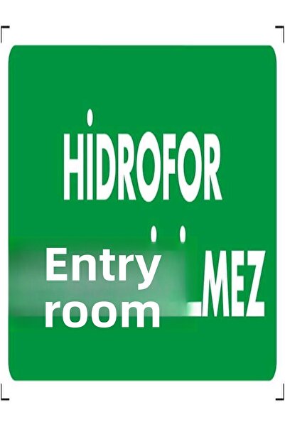 Emek İkaz Levhaları لافتة تحذير/تحذير ممنوع الدخول إلى غرفة هيدروفور مقاس 12 ...