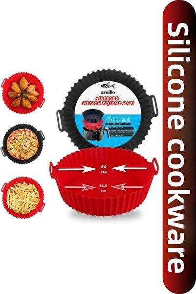 Viyalente Airfryer Silicone Cooking Container - Air Fryer Container - Airfryer Accessory - Compatible with All Airfryers