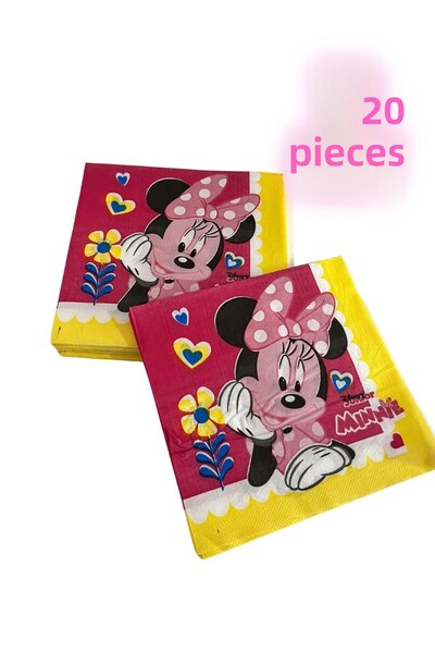 partyrüyası Χαρτοπετσέτες για πάρτι γενεθλίων Μίνι Μάους 20 τεμάχια