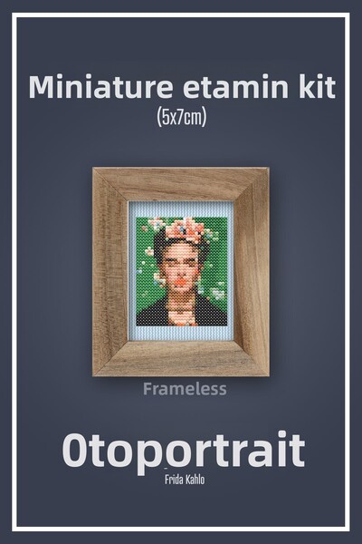 Duxud طقم إيتامين مصغر بدون إطار من Dmc Muline مقاس 10 × 10 سم