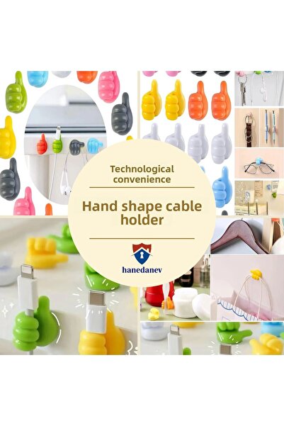 Hanedanev 1Pc Hand-Shaped Cable Key Glasses Accessory Holder Decorative Cable...