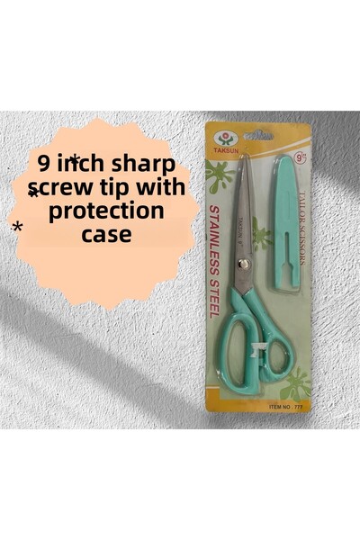 YİĞİT TİCARET TAKSUN - 9" Inch Tailor Scissors, Very Sharp and Tip Protection Lock