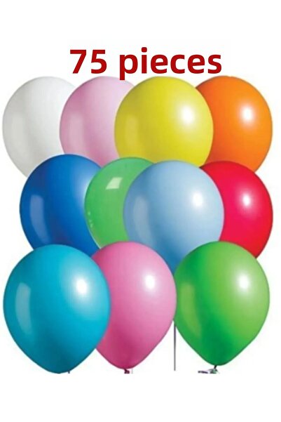 Mçb Group 75 Colorful Balloons Party for Birthday and Special Occasions