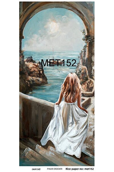 LİNEART Brass Decopage Paper La Met152