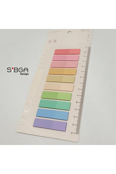 sibga tasarım Transparent Colored Postit Post-it Post ItBookmark Bookmark Postit Sticker Note Paper 200 Sheets