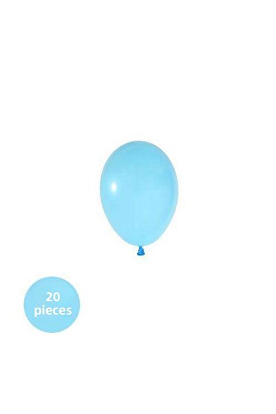 Parti Dükkanım 5 Inch Pastel Mini Light Blue Balloon 20 Pieces