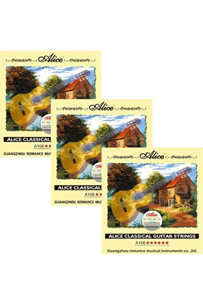 Alice A106 Σκληρή τάση Διαφανές νάιλον επάργυρο πακέτο 3 τεμαχίων