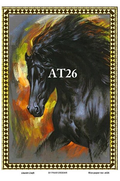 LİNEART ورق ديكوباج نحاسي Lineart رقم: AT26 - 29x42 سم