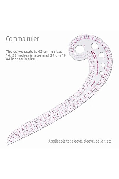 BGA French Sewing Ruler French Fashion Design Ruler