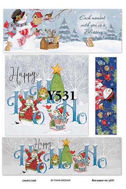 LİNEART Y531 - ديكوباج نحاسي بنمط هوهوهو، رجل الثلج 30x42