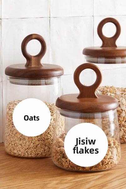 EGESTA 216 Pieces White Round-Washable Spice-Nut-Herb-Tea-Coffee Jar Labels