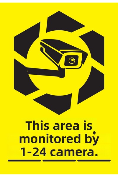 Meyart لوح معدني 24/7 يُراقب هذا المكان بواسطة الكاميرا - لافتة تحذير - 15 × ...