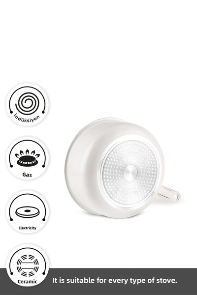 Karaca X Refika Swiss Crystal Almond Cream Easy Clip 7 Piece Induction Base Pot / Pan Set