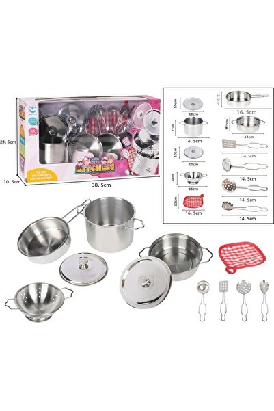 Vardem Toy 11 Piece Steel Cookware Pan Set