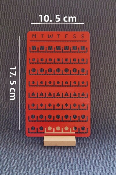 Karmelom Studio Bullet Journal Template Ruler for Week Plan and Tasks - Agend...