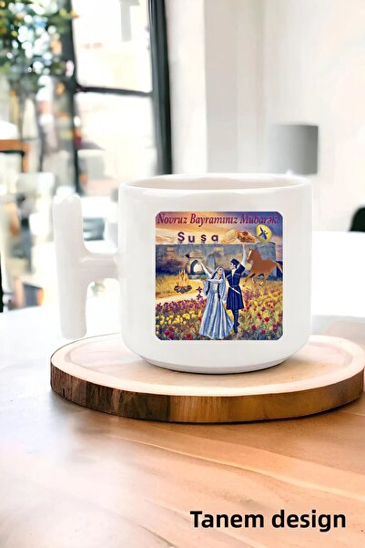 Tanem Tasarım كوب تي مطبوع بتصميم أزيري - باكو، كاراكال، كاراكال