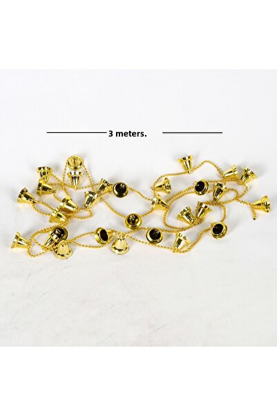 Herdekora Ghirlandă de clopoței pentru pom de Crăciun Dore 3m