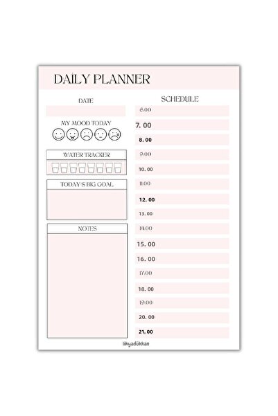 LikyaDükkan Memopad Pull-Pull A5 Size 50 Sheets Notepad