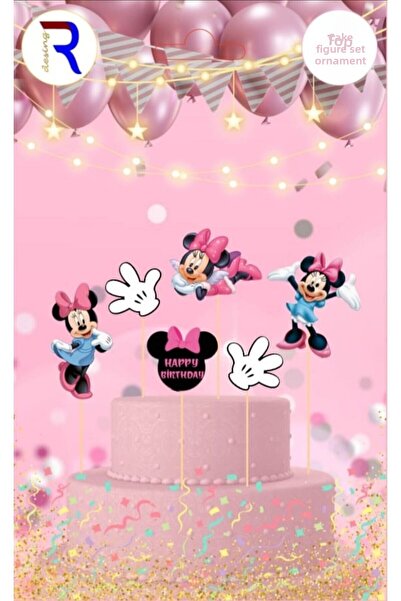 Cadde Süs Set de caractere Minnie Mouse pentru tort