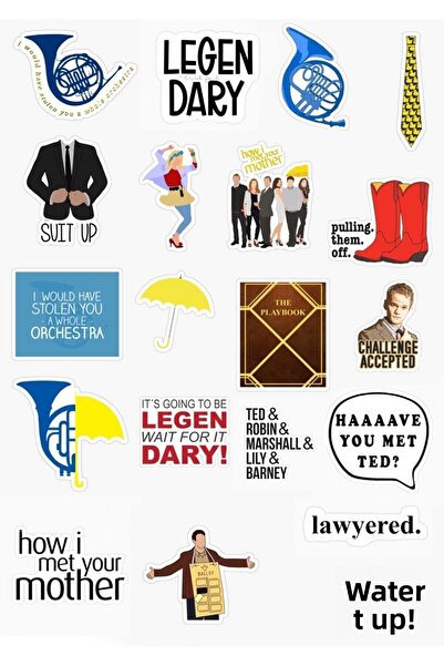 Major Selection Как се запознах с майка ви - Комплект стикери със специален д...