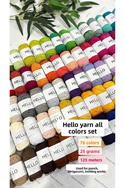 goblenkanaviçe مجموعة خيوط هالو مكونة من 76 قطعة بجميع الألوان