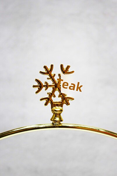 Jenisa 2-Tier Gold Shelf Gold Snowflake Accessory Presentation Holder Treat Stand