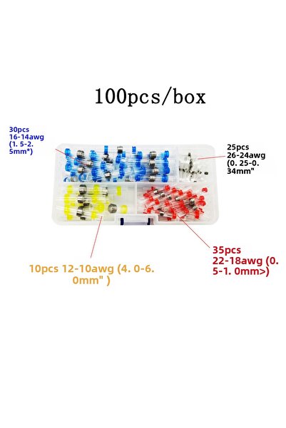 Choice 100 قطعة، مجموعة واحدة، موصلات انكماش حراري، موصلات أسلاك كهربائية معز...