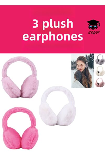 SEYFİKİRTASİYE Cr-3550 Model 3 Pcs Plush Earphones