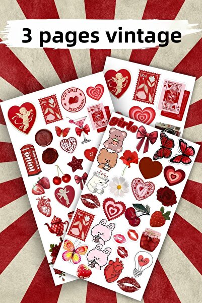 Grafikup مجموعة ملصقات كلاسيكية مكونة من 3 أوراق - ملصق زجاجة مياه للكمبيوتر ...