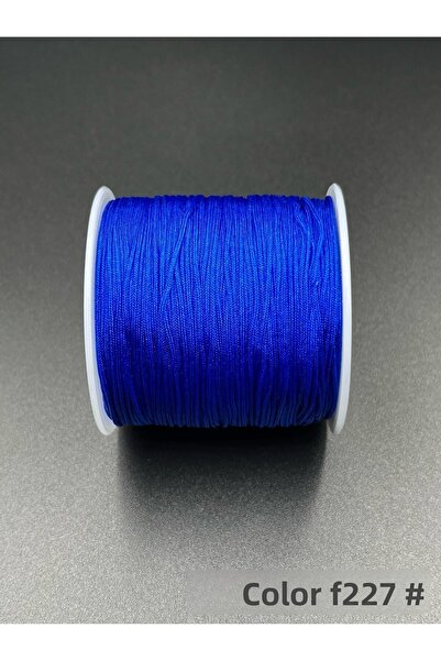 Ebruli Boncuk 0,8 mm Saks Blue Parașuta Coarda Culoare F227 Accesoriu pentru realizarea de bijuterii (100 de metri)