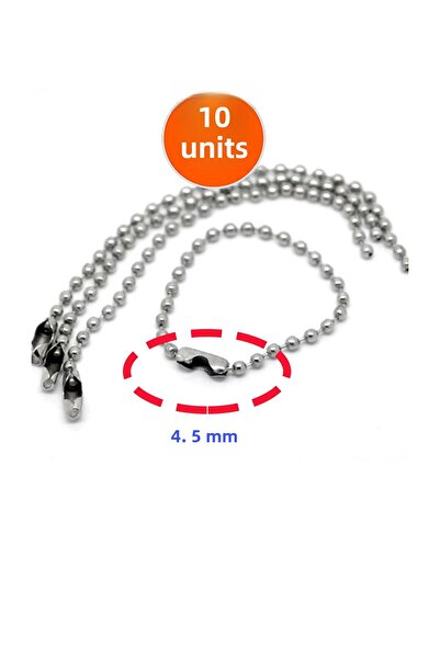 Etsylight 4.5 ملم، إغلاق لسلسلة الكرة، سلسلة تعليق البطاقة، مشبك إغلاق لسلسلة...